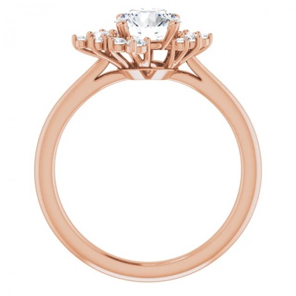 14K  Rose Gold Lab-Grown Diamond  Engagement Ring (1.00ctw)