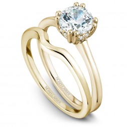 Noam Carver Yellow Gold Matchcing Band