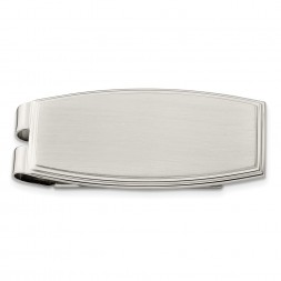 Stainless Steel Brushed and Polished Money Clip