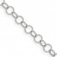 Stainless Steel Polished 22in Fancy Link Chain