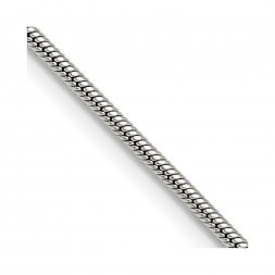 Stainless Steel Polished 2mm 18in Snake Chain