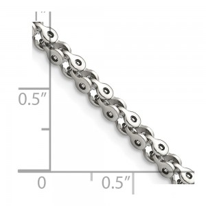 Stainless Steel Polished Fancy Link 18in Chain