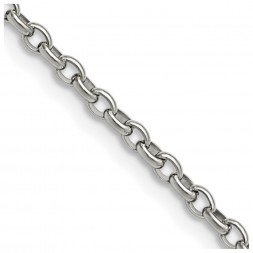 Stainless Steel Polished 3.2mm 20in Cable Chain