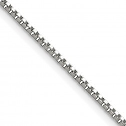 Stainless Steel Polished 1.5mm 16in Box Chain