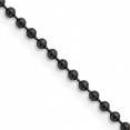 Stainless Steel Polished Black IP-plated 2.4mm 18in Ball Chain