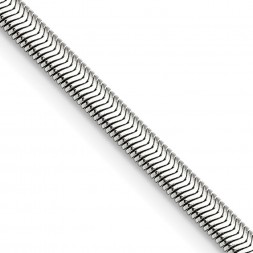 Stainless Steel Polished 4.2mm 20in Flat Snake Chain