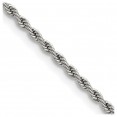 Stainless Steel Polished 2.4mm 22 inch Rope Chain