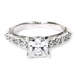 Verragio Venetian Collection 18K White Gold Diamond Semi-Mount Engagement Ring (AFN5010P1GLD)