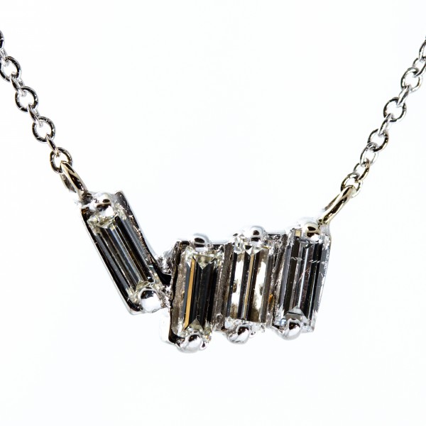 Baguette Diamond Necklace (.36ctw)