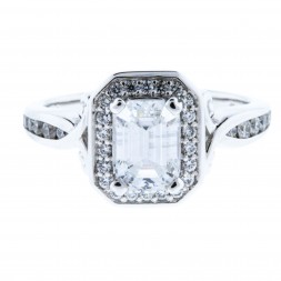 Artcarved Emerald Cut Mounting (.30ctw)