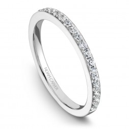 Noam Carver White Gold Matching Band With 25 Diamonds