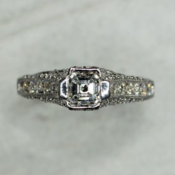 Asscher Diamond Engagement Ring (1.32ctw.)