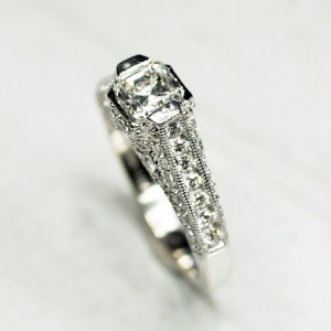 Asscher Diamond Engagement Ring (1.32ctw.)