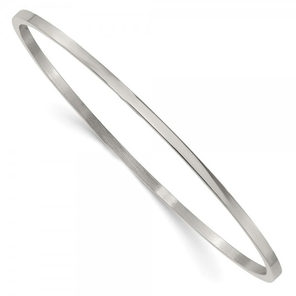 Stainless Steel Polished 2mm Bangle
