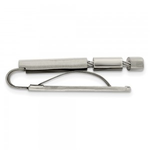 Stainless Steel Brushed and Polished w/Cable Money Clip