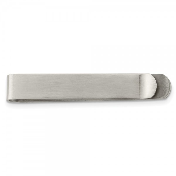 Stainless Steel Brushed Tie Bar / Money Clip
