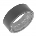 9Mm 'Tungsten Raw' Black Wedding Band