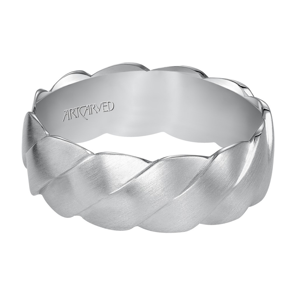 Woven Wedding Band With Satin Finish