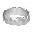 Woven Wedding Band With Satin Finish