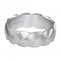 Woven Wedding Band With Satin Finish