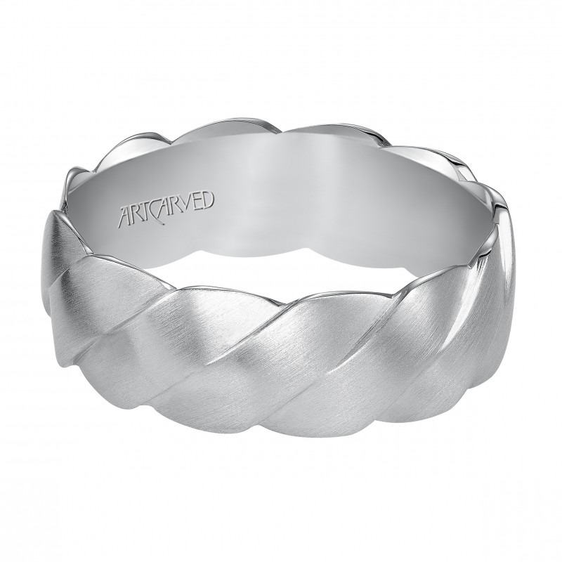 Woven Wedding Band With Satin Finish