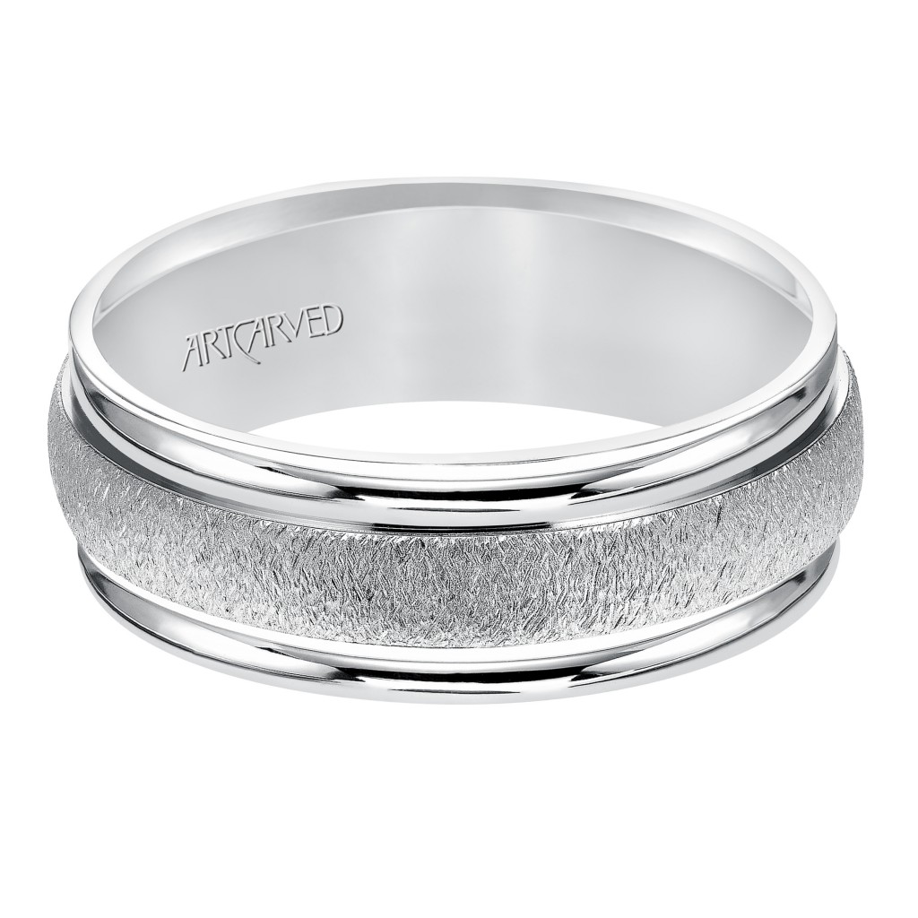 Flat Organic Finished Flat Edges Comfort Fit Wedding Band