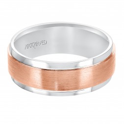 Flat Satin Finished Flat Edges Comfort Fit Wedding Band