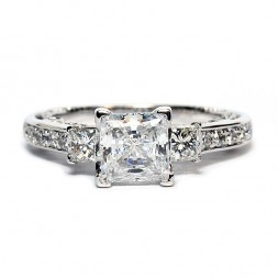 Verragio Insignia Collection 14K White Gold Diamond Semi-Mount Engagement Ring (INS7067PGOLD)