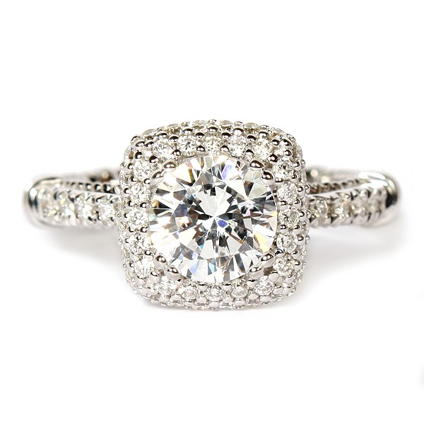 Parisian Diamond Semi-Mount Engagement Ring by Verragio (D133CUDGOLD)