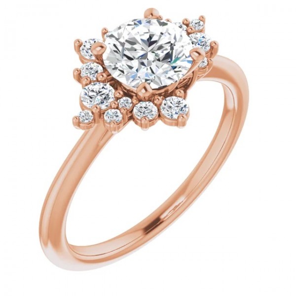 14K  Rose Gold Lab-Grown Diamond  Engagement Ring (1.00ctw)