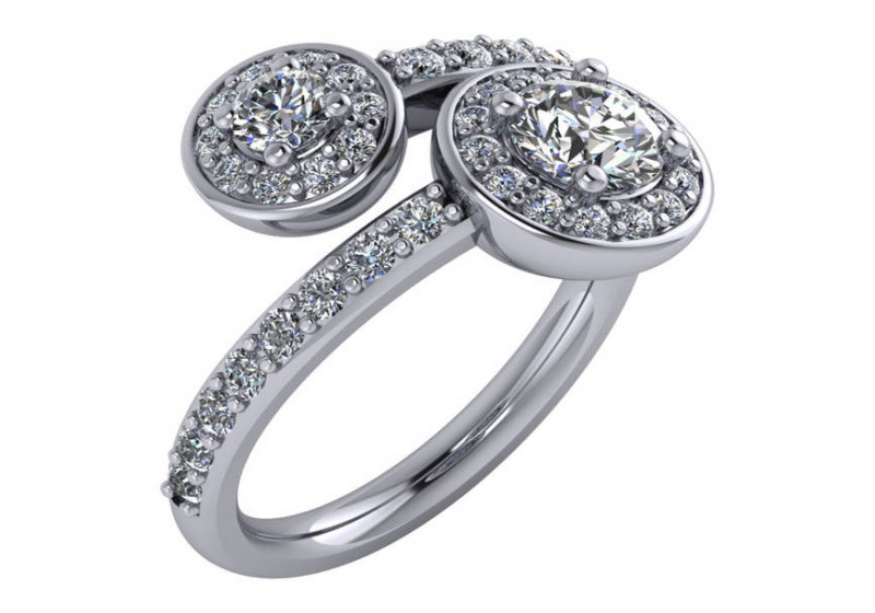 TWO STONE DIAMOND RING