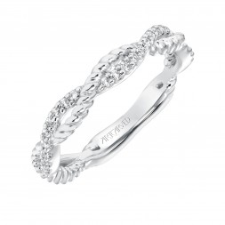 Rhea Twst Diamond  Wedding Band