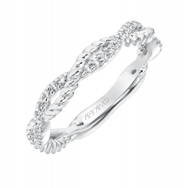 Rhea Twst Diamond  Wedding Band