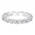 Eternity Anniversary Ring With Shared Prong Set Round Diamonds