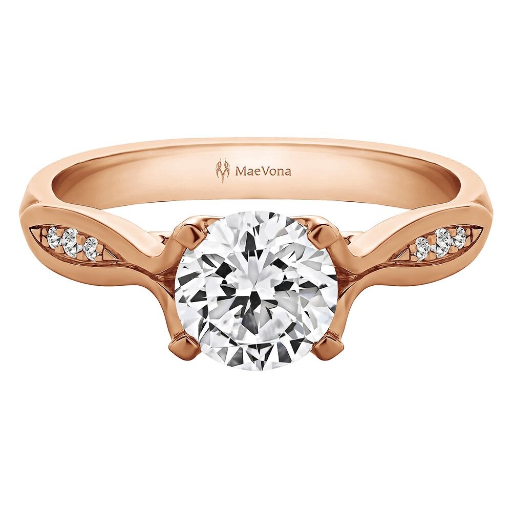 WESTRAY DIAMOND ROUND ENGAGEMENT RING WITH 0.75ct H-SI ROUND CENTER