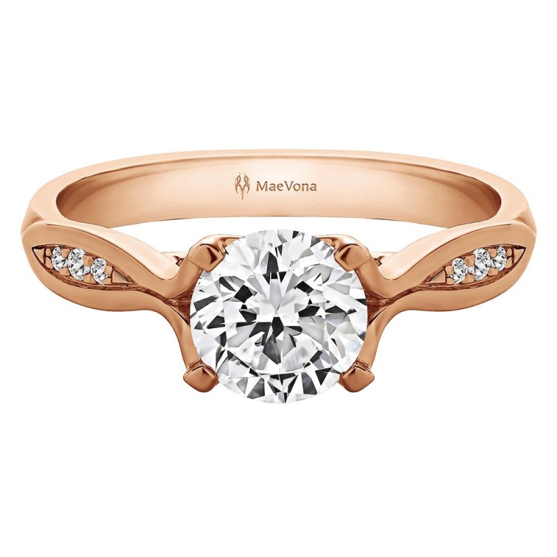 WESTRAY DIAMOND ROUND ENGAGEMENT RING WITH 0.75ct H-SI ROUND CENTER