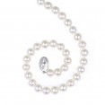 Sterling Silver 8-9MM White ASP Freshwater Cultured Pearl 18