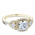 Noam Carver Yellow Gold Engagement Ring With 50 Diamonds