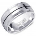 A White Cobalt Torque Band With Black Cobalt Line Detailing.