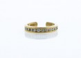 1/8 CTTW DIAMOND CUFF EARRINGS