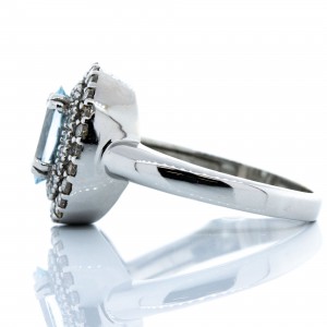 LEVIAN Aquamarine and Diamond RIng
