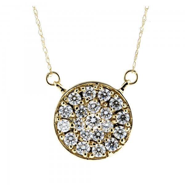 Round Diamond Pave' Pendant (1.25ctw.)