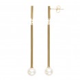 14K YG 7-8MM FWCP Earrings