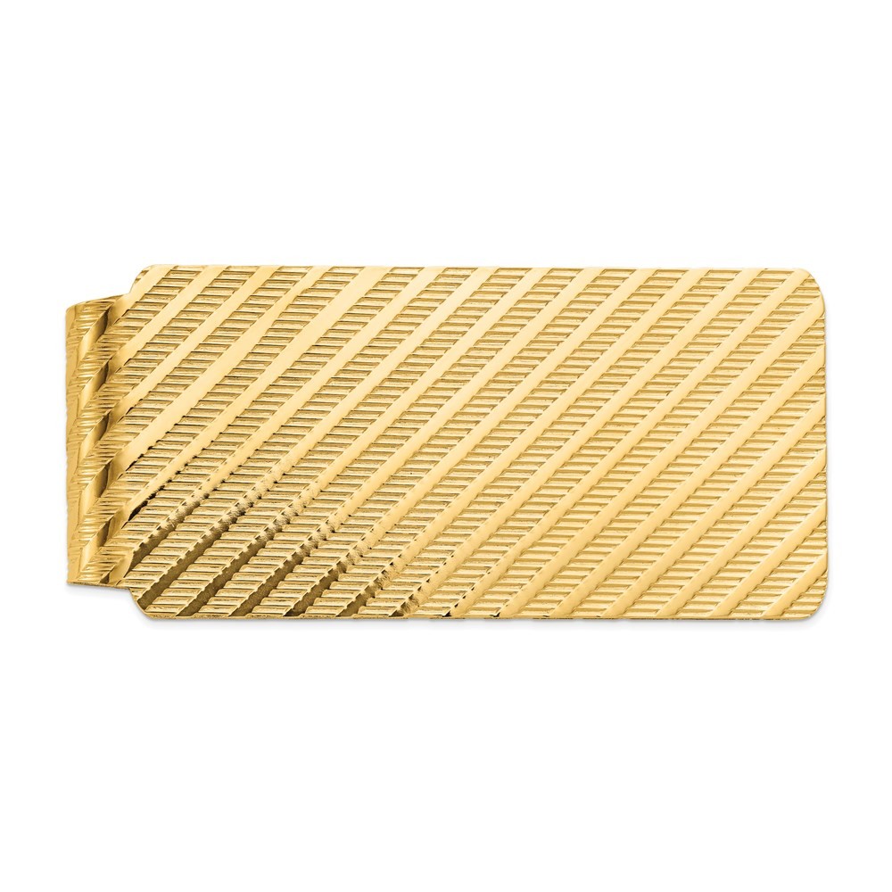 14k Men's Textured Money Clip