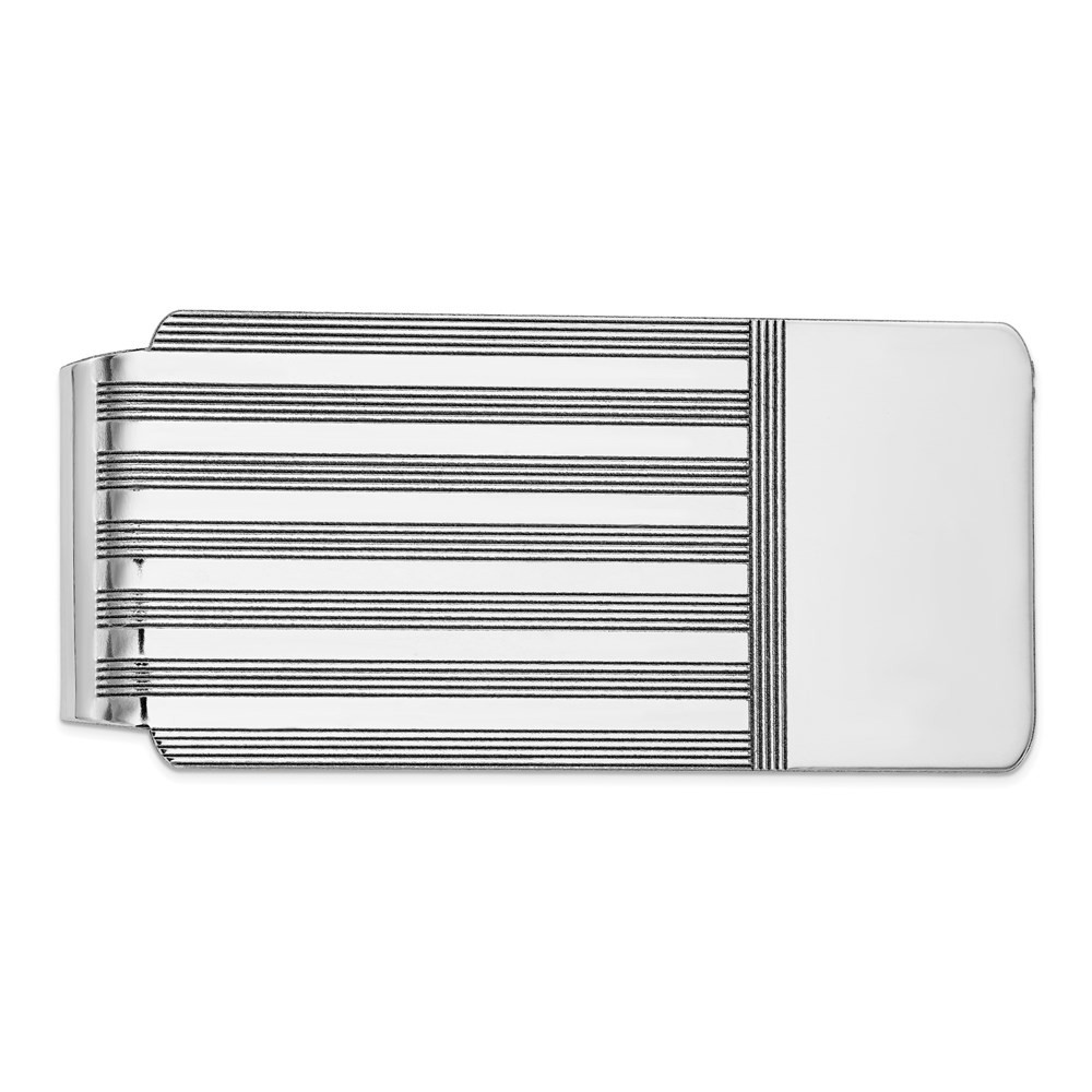 14k White Gold Men's Money Clip