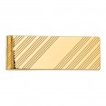 14k Men's Grooved Polished Money Clip