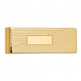 14k Men's Grooved Polished Money Clip