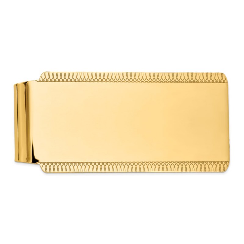 14k Men's High Polish Money Clip