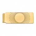 14k Men's Geometric Design Money Clip