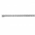 Silver Square Panther Link Bracelet
